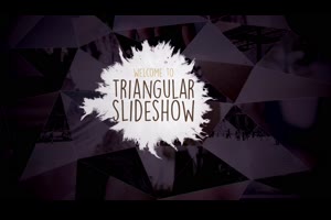 三角面转场效果幻灯片ae模板 Slideshow_展示ae模板