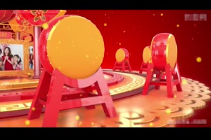 三维迎春场景年鼠年元旦春节联欢晚会开场视频片头祝福AE模板_VIP专属ae模板