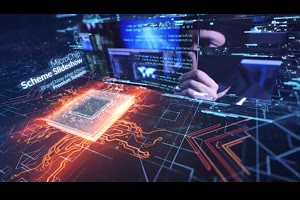 发光CPU芯片处理器IT视频5G网络高科技计算机公司宣传片AE模板_科技展示ae模板
