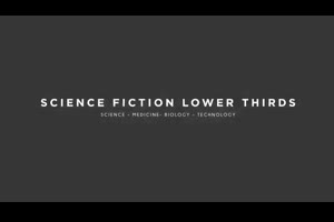 抽象科幻文字标题字幕ae模板 Science Fiction Lower Thirds_文字特效ae模板