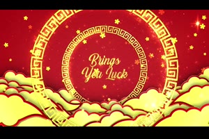 新年贺卡牛年春节片头公司企业新春问候短视频开场AE模板素材_节日庆典ae模板