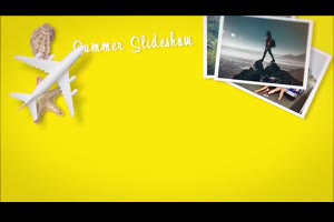 夏季旅行相册幻灯片海边沙滩贝壳vlog介绍视频动画ae模板素材_相册ae模板