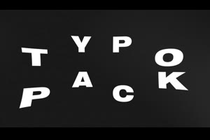 纯黑背景动态文字标题展示ae模板 Black Titles And Typography_文字特效ae模板