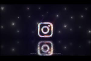 三维明亮光面倒影璀璨水晶钻石LOGO标志动画AE模板设计素材源文件_logo展示ae模板
