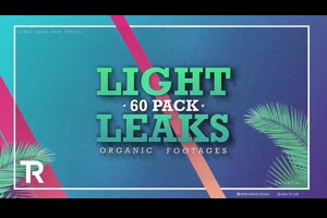 视频素材-60个明亮漂亮镜头炫光光效动Light Leaks