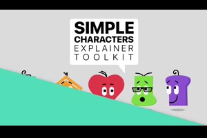 pr模板-可爱卡通角色小人物MG动画解说Simple Characters Explainer Toolkit