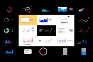 fcpx插件-25个信息数据柱状图曲线图表动Infographics