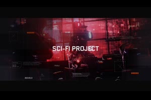 未来科幻数字开场片头ae模板 Sci-Fi Opener_科技展示ae模板