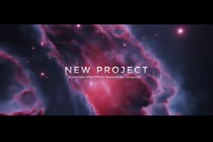 宇宙太空星云创意文字标题宣传片头ae模板 Nebula Inspiring Titles_文字特效ae模板