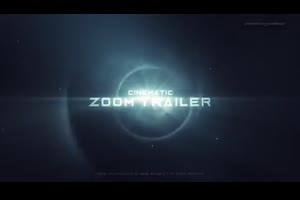 发光虫洞效果标题展示ae模板 ZOOM Cinematic Trailer_文字特效ae模板
