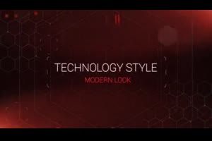 科技故障效果文字标题展示ae模板 Tech Trailer Titles_文字特效ae模板