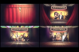 拉开幕布窗帘剧院舞台表演节目演出活动宣传广告片ae模板设计素材_展示ae模板
