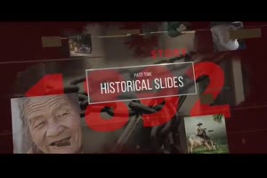 复古历史时间线发展幻灯片展示ae模板 Past Time Historical Slideshow_展示ae模板