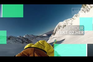 fcpx插件+Motion模板：彩条过渡图文介绍展示LOGO片头包Color Stripes Opener 含音