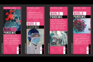 多种版式时事新闻字幕标题ae模板 Pandemic News – Big Lower Thirds_文字特效ae模板