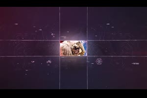 高科技全息图数码幻灯片计算机未来数字数据技术宣传视频ae模板素材_科技展示ae模板