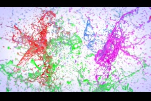 彩色泼漆飞溅流体水特效logo标志视频片头pr模板_pr模板网