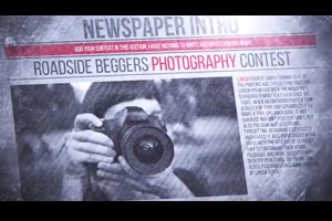 新闻报刊定格效果片头ae模板 Newspaper Freeze Promo_展示ae模板