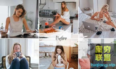 [Luts预设]干净明亮清新通透室内人像摄影ACR预设家庭视频调色LUT预设@27088