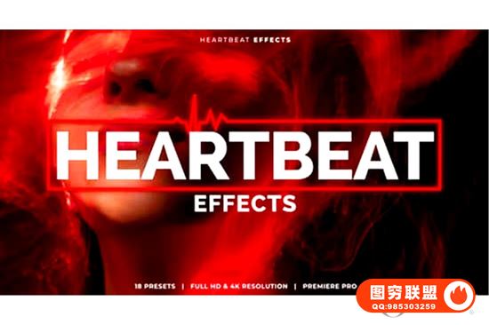 [AE/PR预设]紧张心跳视觉特效AE/PR预设 Heartbeat Effects@37103