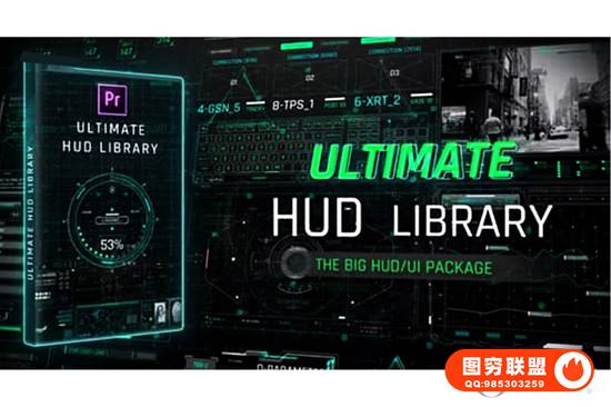 [PR模板]263组未来图形元素HUD地图加载UI界面显示动画 Ultimate @36870