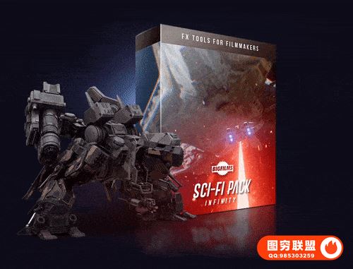 [视效素材]624组科幻机械机器人宇宙飞船镭射火星特效合成4K视频素材@36216