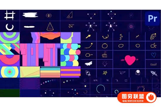 [PR模板]1000组手绘涂鸦装饰MG图形动画元素 Scribble Premie@36093