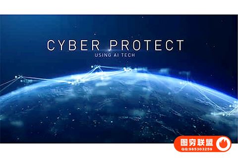 [AE模板]外太空点线粒子连接未来科技感背景文字标题电影开场片头AE模板@35911