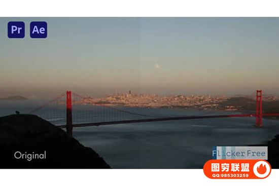 [AE插件]视频频闪后期怎么消除？Flicker Free一键去除视频闪屏闪烁！@35769