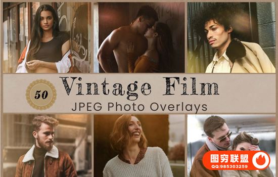 [背景素材]50张高清复古胶片太阳耀斑电影镜头漏光叠加合成背景素材@27181