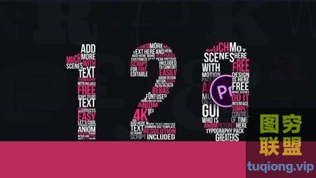 [PR预设]120组文字标题动画 120 Text An@17958