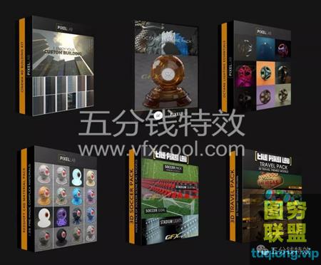 [3D模型]50套20G详细分类C4D模型还支持E3D!你说气不气！@2122