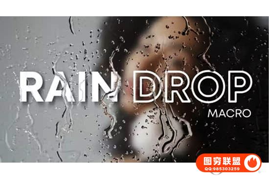 [达芬奇模板]达芬奇模板-真实雨滴滑落视觉特效预设 Rain Drop Effect@37407