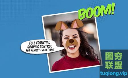 [AE模板]AE模板PR预设300个卡通综艺对话框气泡字幕动画！@10940