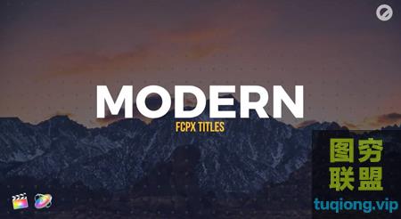 [FCPX插件]28种现代简洁文字标题动画@11938