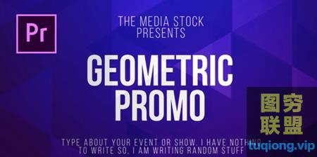 [PR预设]几何图形折叠文字标题字幕条动画！@5286