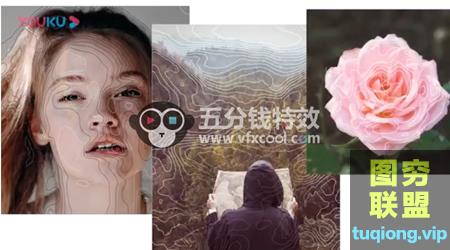 [AE脚本 ]AE脚本 -地图海拔等高线图形动画Aescripts Topograph v1.@18317