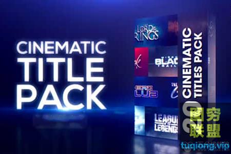 [AE模板]20个电影史诗震撼大片文字标题片头 Cinematic Title P@29685