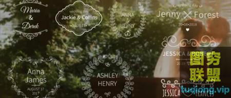 [AE模板]婚礼文字标题动画 Wedding Title！@9132