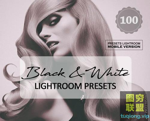 100个黑白单色效果Lightroom预设Black White Lightroom Presets