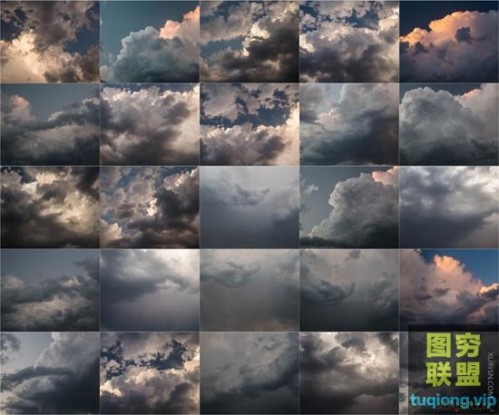 25张高清5K风暴天空乌云密布图片素材集