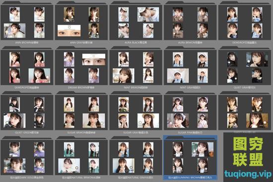 19套 TABOOKISS美瞳模特棚拍图