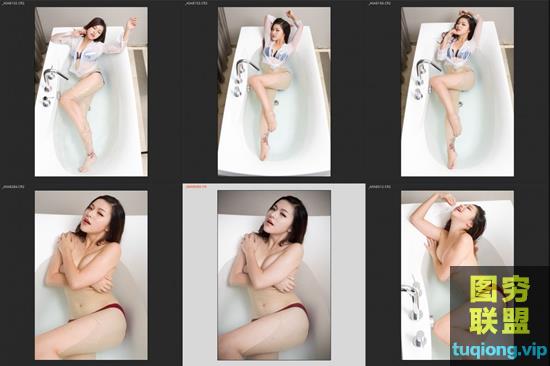 5张半透明湿身诱惑私访写真 浴缸RAW原图+xmp E0S 5D