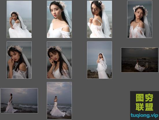 10张海边婚纱raw原图 摄影修图练习学习