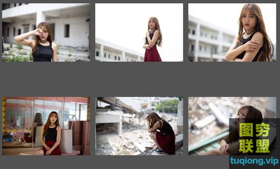 6张废墟小姐姐 RAW原图下载
