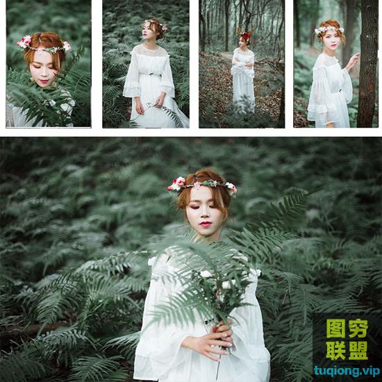 10P 唯美森系小清新写真片 人像原片RAW素材