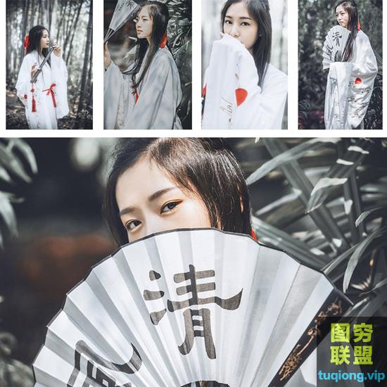 10P 古风汉服 人像高清原片RAW素材 外景影楼写真后期调色