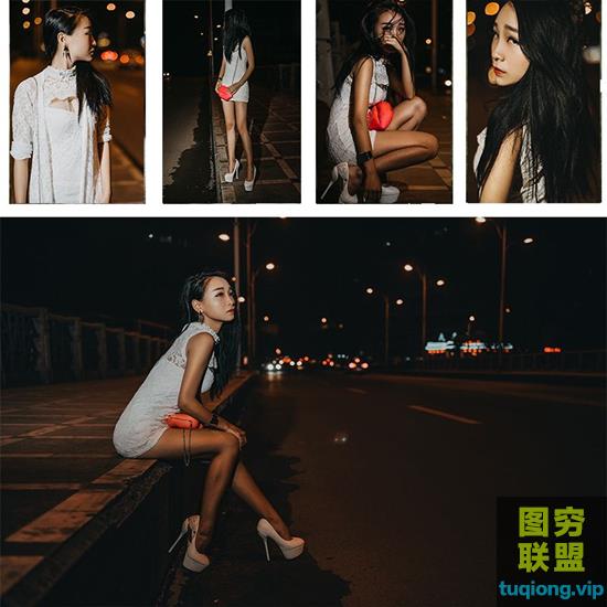 10P 国内人像高清RAW原片素材 夜景人像街拍写真摄影后期原图
