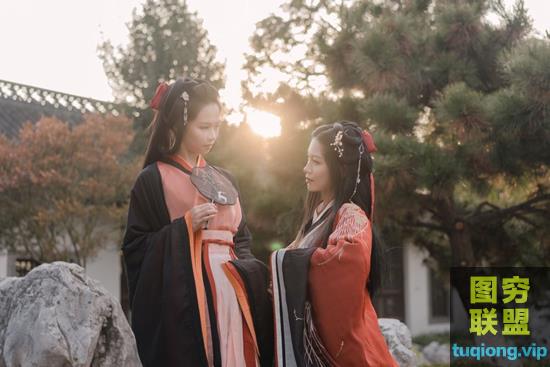 外景闺蜜汉服双人 图集欣赏 199P原片