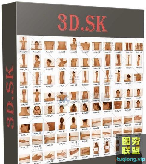 几万张3D.SK出品男女人体姿势动作参考图合辑 3D.SK MALE
